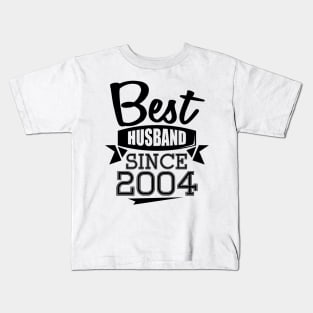 'Best Husband Since 2004' Sweet Wedding Anniversary Gift Kids T-Shirt